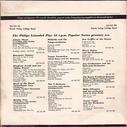 Dutch Swing College Band - King Porter Stomp 18531 Vinyl Singles EP Vinyl Zeer Goed / Hoesje Goed "VINYLSINGLES.NL"