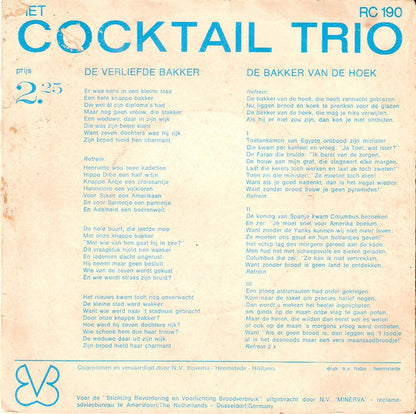 Cocktail Trio - De Bakker Van De Hoek 31967 Vinyl Singles Vinyl Zeer Goed / Hoesje Goed "VINYLSINGLES.NL"