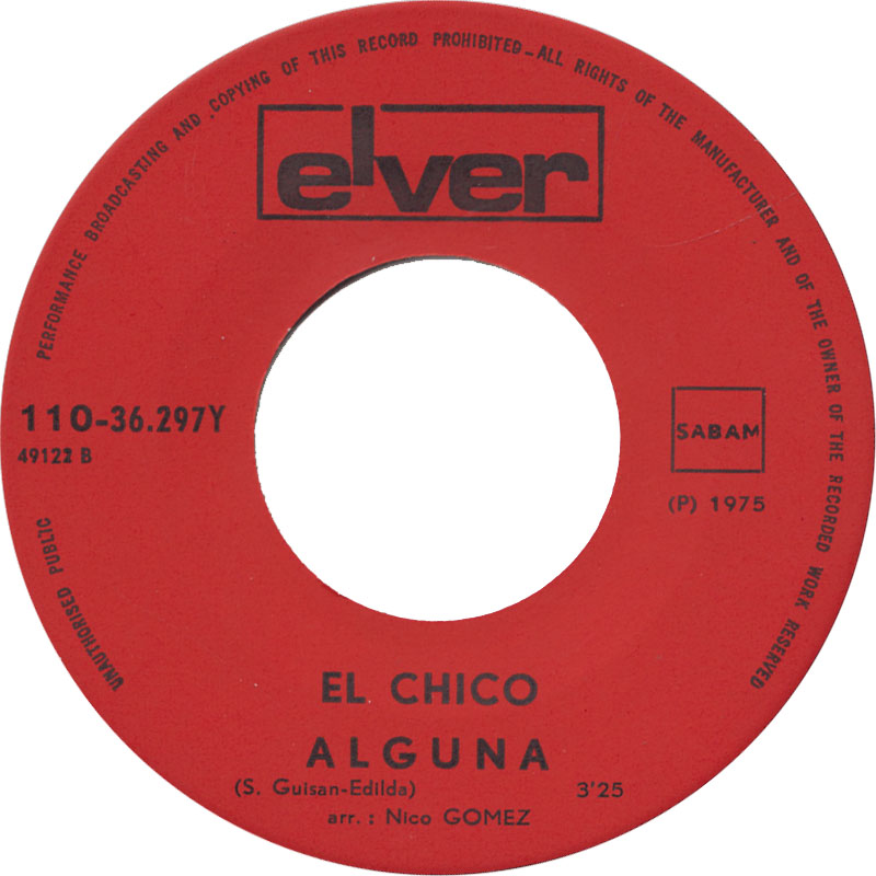 El Chico - Bonita Vinyl Singles Vinyl Zeer Goed / Hoesje Generic "VINYLSINGLES.NL"