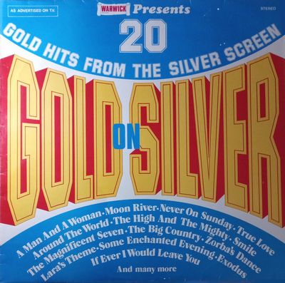 Bev Phillips Orchestra - Gold On Silver - 20 Gold Hits From The Silver Screen (LP) Vinyl LP Vinyl (VG) <br> Hoes (G+)