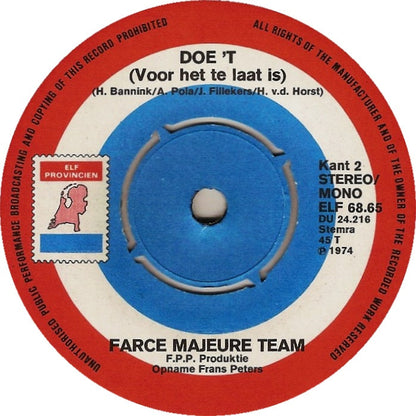 Farce Majeure Team - Kiele Kiele Koeweit 22297 Vinyl Singles Vinyl Zeer Goed / Hoesje Goed "VINYLSINGLES.NL"