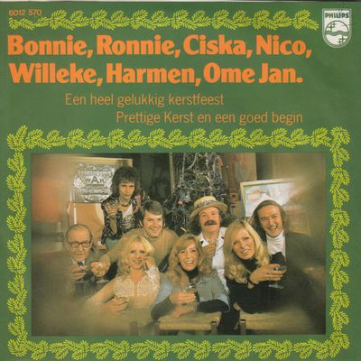 Bonnie St. Claire - Een Heel Gelukkig Kerstfeest Vinyl Singles Vinyl Zeer Goed / Hoesje Goed "VINYLSINGLES.NL"