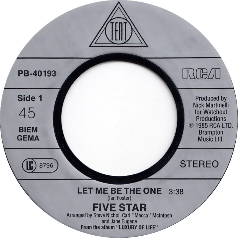 Five Star - Let Me Be The One 01940
