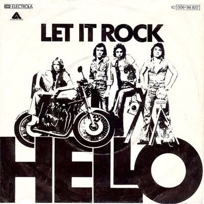 Hello - Let It Rock Vinyl Singles Vinyl Zeer Goed / Hoesje Goed "VINYLSINGLES.NL"