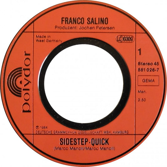 Franco Salino - Sidestep-Quick 13141 Vinyl Singles Vinyl Zeer Goed / Hoesje Generic "VINYLSINGLES.NL"