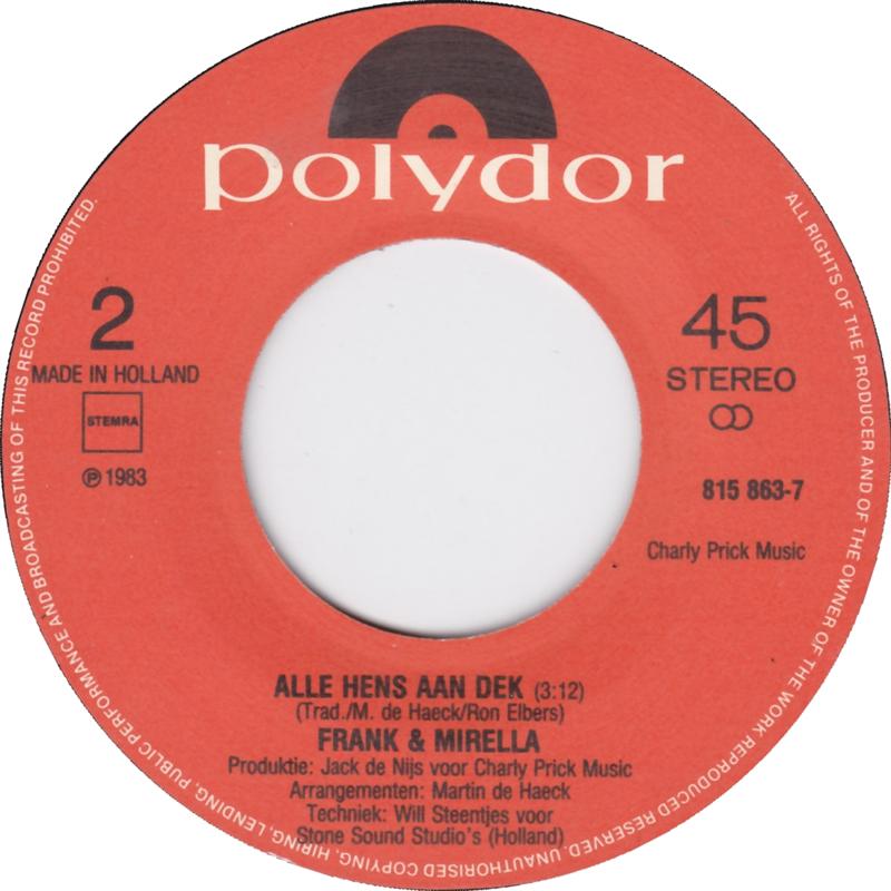 Frank &amp; Mirella - In 't Deepst Van Je Hart 29096