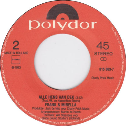 Frank &amp; Mirella - In 't Deepst Van Je Hart 29096