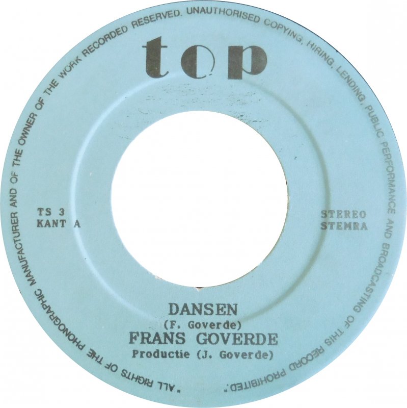Frans Goverde - Dansen 13093 Vinyl Singles Vinyl Zeer Goed / Hoesje Goed "VINYLSINGLES.NL"
