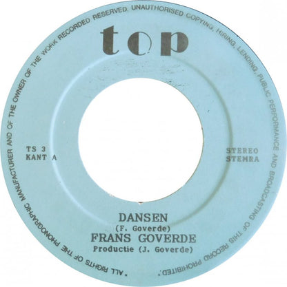 Frans Goverde - Dansen 13093 Vinyl Singles Vinyl Zeer Goed / Hoesje Goed "VINYLSINGLES.NL"