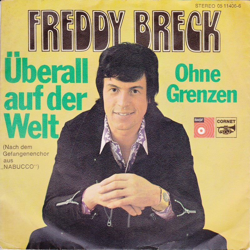 Freddy Breck - Uberall Auf Der Welt 43228 Vinyl Singles Vinyl Zeer Goed / Hoesje Goed "VINYLSINGLES.NL"