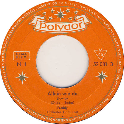 Freddy Quinn - Laß' Mich Noch Einmal In Die Ferne Vinyl Singles Vinyl Zeer Goed / Hoesje Generic "VINYLSINGLES.NL"