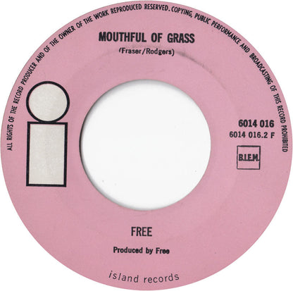 Free - All Right Now Vinyl Singles Vinyl Zeer Goed / Hoesje Generic "VINYLSINGLES.NL"