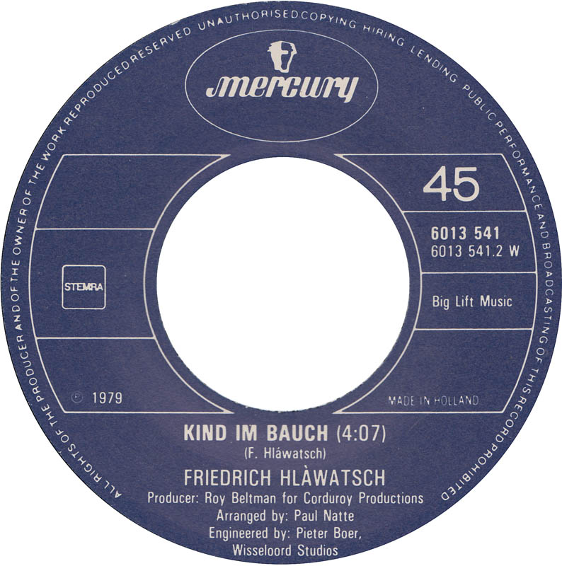 Friedrich Hlawatsch - Schuhlied 11615 Vinyl Singles Vinyl Zeer Goed / Hoesje Goed "VINYLSINGLES.NL"