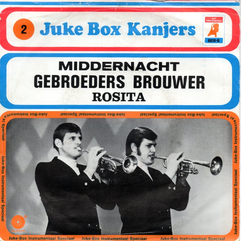 Gebroeders Brouwer - Middernacht 08888 Vinyl Singles Vinyl Zeer Goed / Hoesje Goed "VINYLSINGLES.NL"