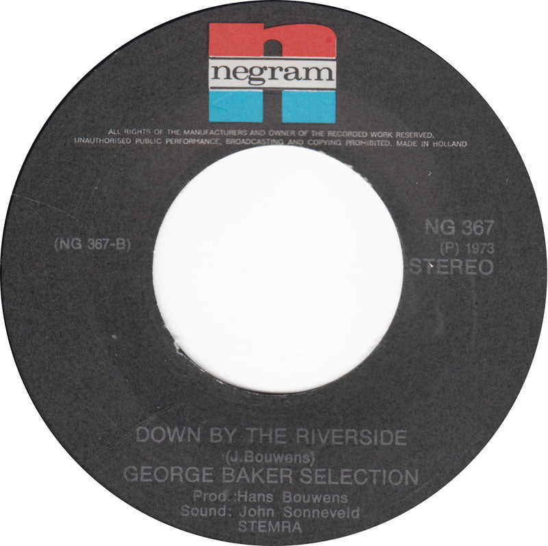 George Baker Selection - Drink Drink Drink Vinyl Singles Vinyl Zeer Goed / Hoesje Generic "VINYLSINGLES.NL"