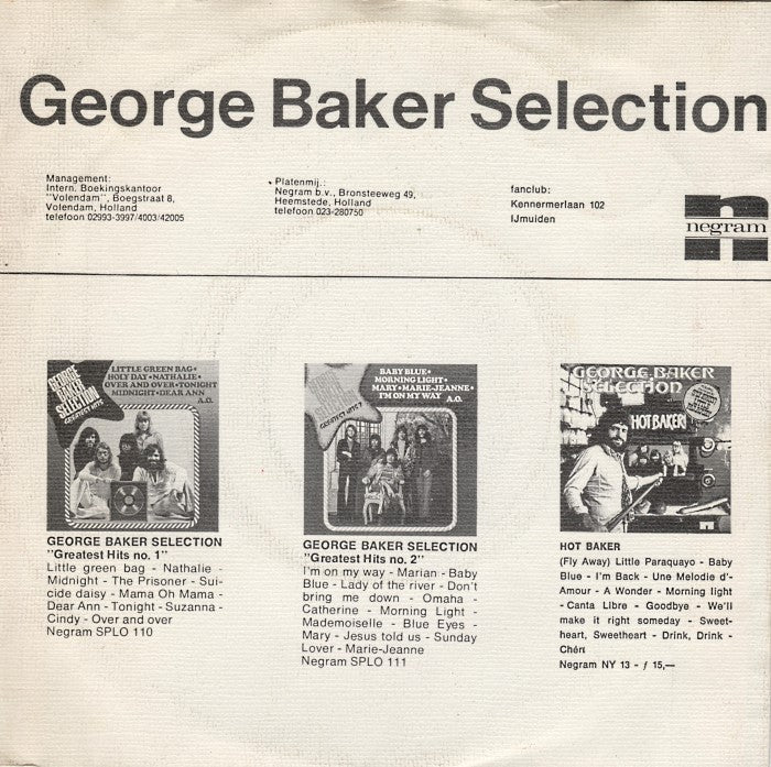 George Baker Selection – Sing A Song Of Love 36368