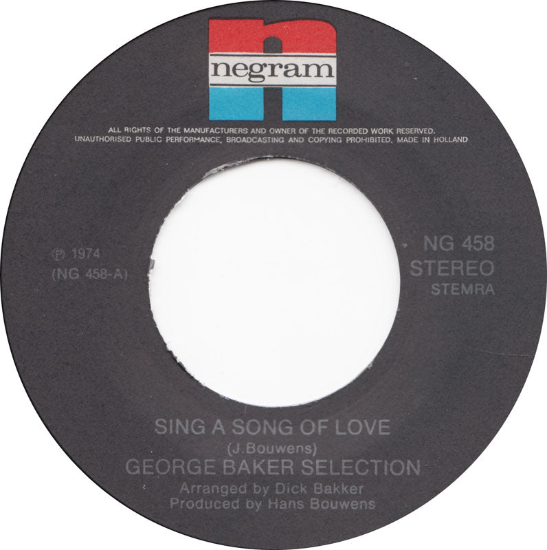 George Baker Selection – Sing A Song Of Love 36368