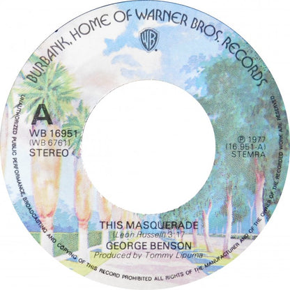 George Benson - This Masquerade Vinyl Singles Vinyl Zeer Goed / Hoesje Generic "VINYLSINGLES.NL"