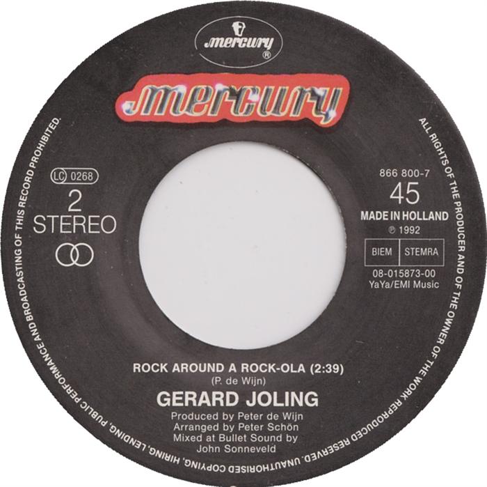 Gerard Joling - Come Back My Love Vinyl Singles Vinyl Zeer Goed / Hoesje Goed "VINYLSINGLES.NL"