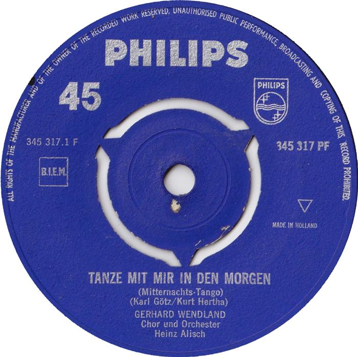 Gerhard Wendland - Tanze Mit Mir In Den Morgen 38020 Vinyl Singles Vinyl Goed / Hoes Generic