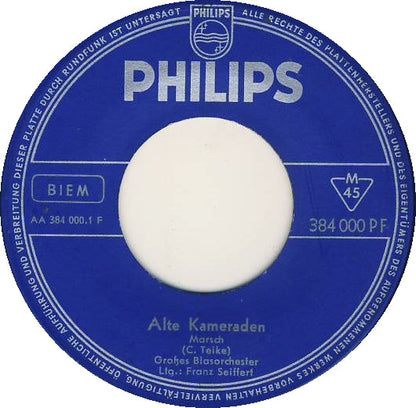 Großes Blasorchester Franz Seiffert - Alte Kameraden 42275 Vinyl Singles Vinyl Goed / Hoes Generic