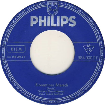 Großes Blasorchester Franz Seiffert - Alte Kameraden 42275 Vinyl Singles Vinyl Goed / Hoes Generic