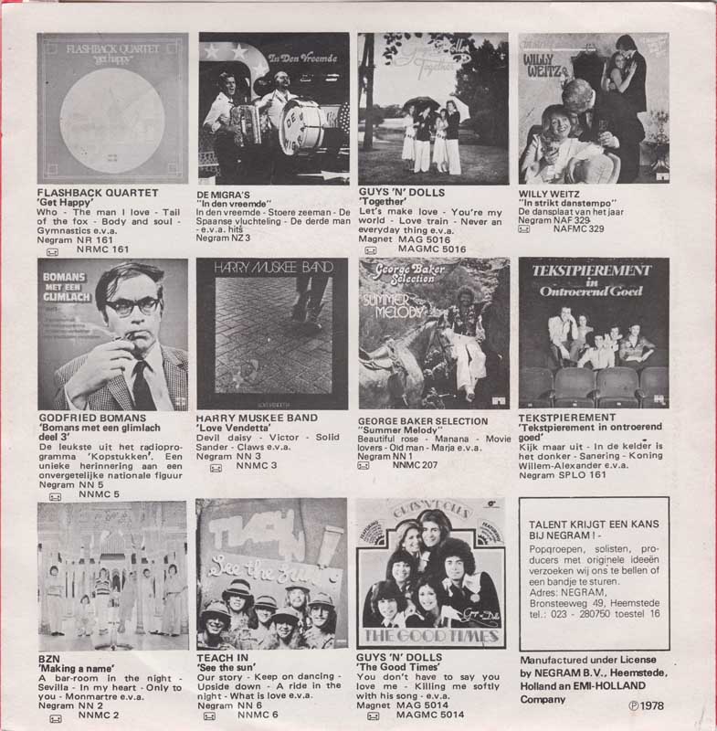 Guys 'N' Dolls - Only Loving Does It 19214 Vinyl Singles Vinyl Zeer Goed / Hoesje Goed "VINYLSINGLES.NL"