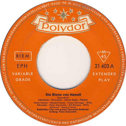 Herta Talmar, Margot Eskens - Die Blume Von Hawaii 14458 Vinyl Singles EP Vinyl Zeer Goed / Hoesje Goed "VINYLSINGLES.NL"