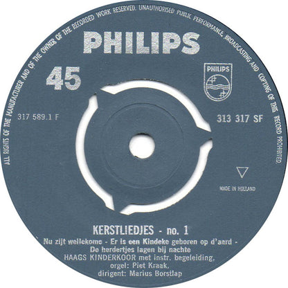 Haags Kinderkoor - Vrolijk Kerstfeest (Kerstliedjes No. *) Vinyl Singles Vinyl Zeer Goed / Hoesje Goed "VINYLSINGLES.NL"