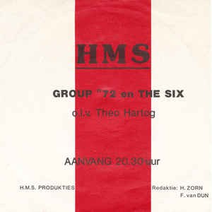 Group '** En The Six O.L.V. Theo Hartog - HMS Vinyl Singles Vinyl Zeer Goed / Hoesje Goed "VINYLSINGLES.NL"