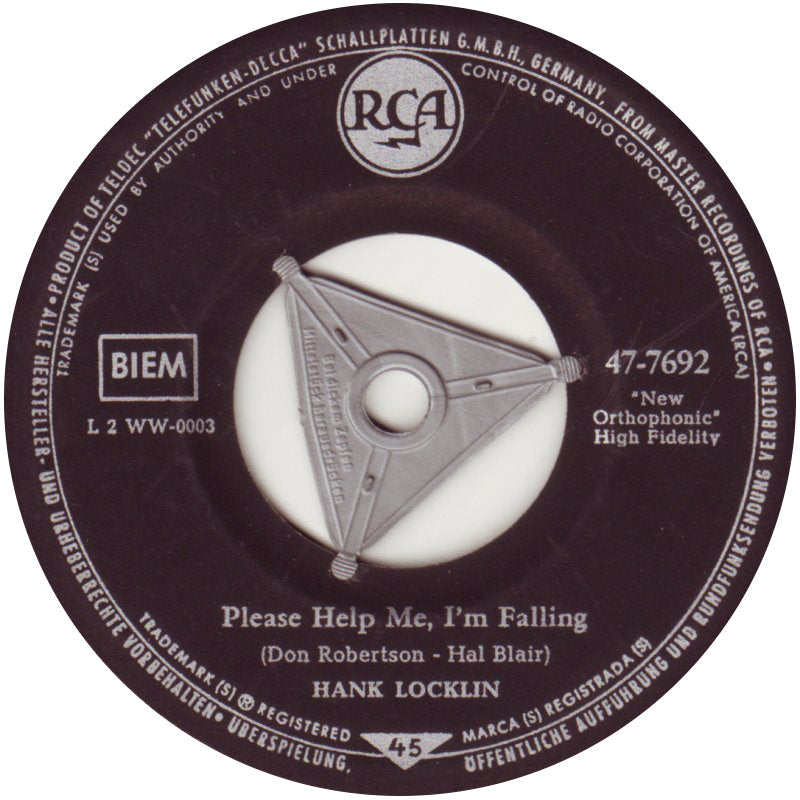 Hank Locklin - Please Help Me, I'm Falling 42380 Vinyl Singles Vinyl Goed / Hoes Generic