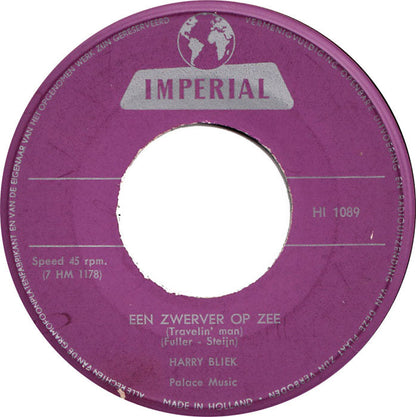 Harry Bliek - Hello Mary Lou Vinyl Singles Vinyl Zeer Goed / Hoesje Goed "VINYLSINGLES.NL"