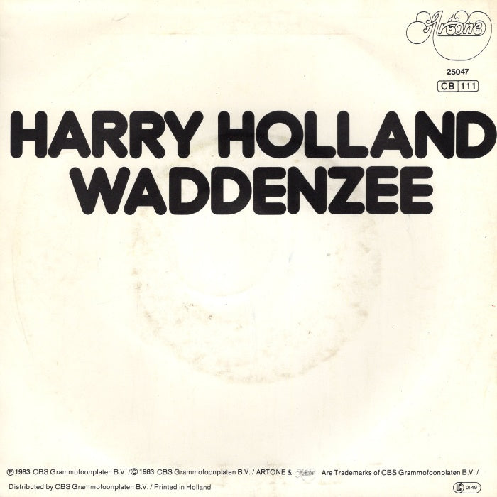 Harry Holland - Waddenzee Vinyl Singles Vinyl Zeer Goed / Hoesje Goed "VINYLSINGLES.NL"
