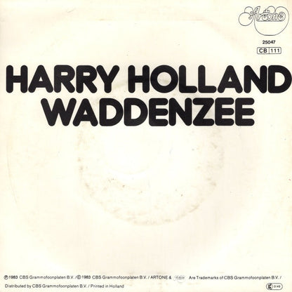 Harry Holland - Waddenzee Vinyl Singles Vinyl Zeer Goed / Hoesje Goed "VINYLSINGLES.NL"