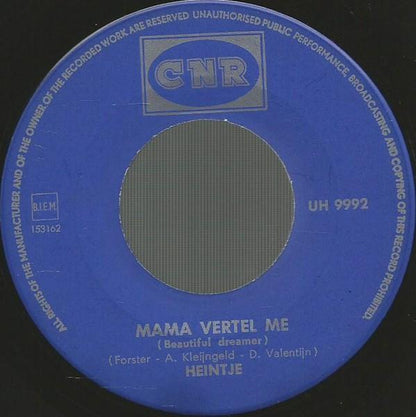 Heintje - Mijn Vriendinnetje 34541 Vinyl Singles Vinyl Zeer Goed / Hoesje Goed "VINYLSINGLES.NL"