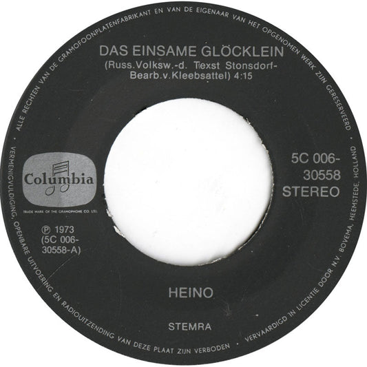 Heino - Das Einsame Glöcklein Vinyl Singles Vinyl Zeer Goed / Hoesje Generic "VINYLSINGLES.NL"