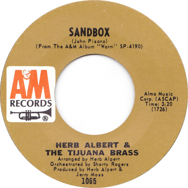 Herb Alpert & The Tijuana Brass - Without Her Vinyl Singles Vinyl Zeer Goed / Hoesje Goed "VINYLSINGLES.NL"