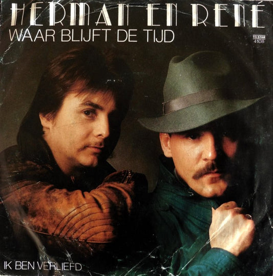 Herman & Rene - Waar Blijft De Tijd Vinyl Singles Vinyl Zeer Goed / Hoesje Goed "VINYLSINGLES.NL"