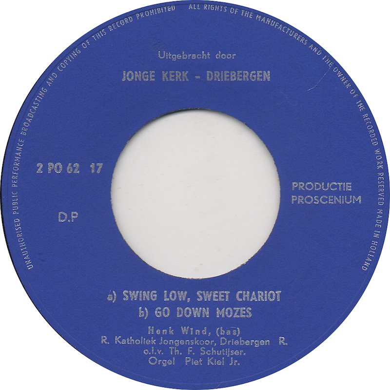 Hervormd Kerkkoor Driebergen, Stichts Mannenkoor - Tochter Zion, Freue Dich Vinyl Singles EP Vinyl Zeer Goed / Hoesje Goed "VINYLSINGLES.NL"