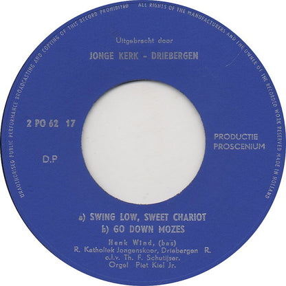 Hervormd Kerkkoor Driebergen, Stichts Mannenkoor - Tochter Zion, Freue Dich Vinyl Singles EP Vinyl Zeer Goed / Hoesje Goed "VINYLSINGLES.NL"