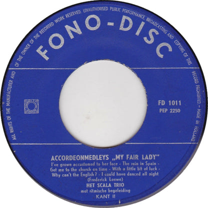 Scala Trio - Accordeonmedleys My Fair Lady 24475 Vinyl Singles Vinyl Goed / Hoes Generic