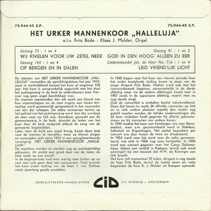 Urker Men's Choir Hallelujah – Wir knien vor deinem Platz (EP) 29772