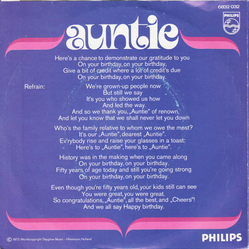 Hildegard Knef & Enrico Macias & More - Auntie Vinyl Singles Vinyl Zeer Goed / Hoesje Goed "VINYLSINGLES.NL"