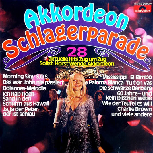 Horst Wende - Akkordeon Schlagerparade (LP) Vinyl LP Vinyl Goed / Hoes Goed "VINYLSINGLES.NL"