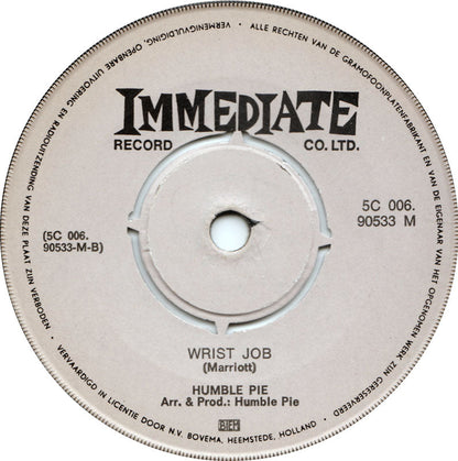 Humble Pie - Natural Born Bugie Vinyl Singles Vinyl Zeer Goed / Hoesje Generic "VINYLSINGLES.NL"