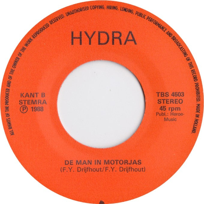 Hydra - Oranje Is De Kleur Vinyl Singles Vinyl Zeer Goed / Hoesje Goed "VINYLSINGLES.NL"