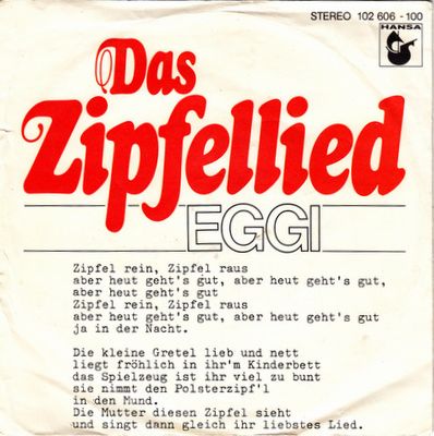 Eggi Bierling - Das Zipfellied Vinyl Singles Vinyl Zeer Goed / Hoesje Goed "VINYLSINGLES.NL"