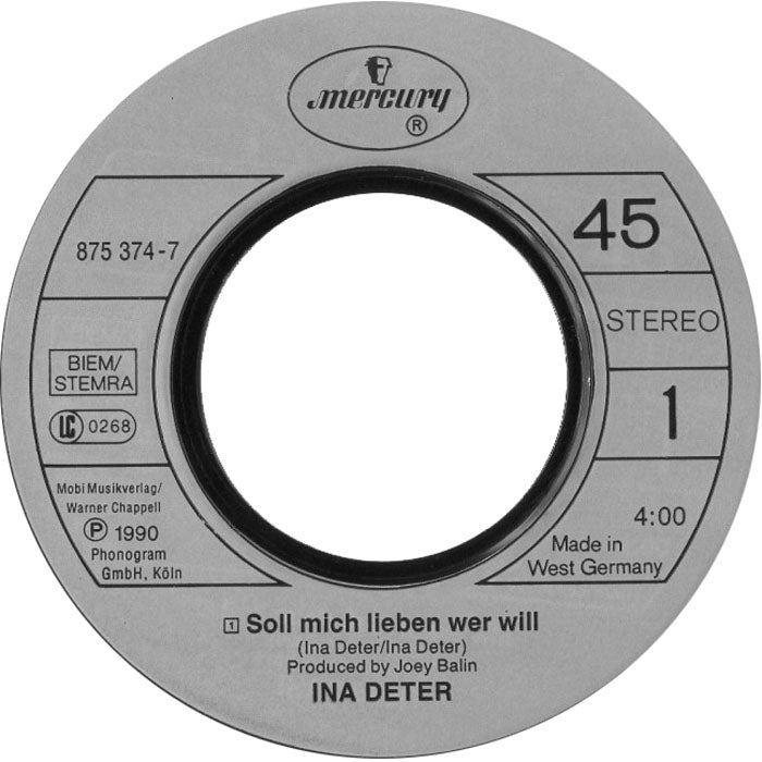 Ina Deter – Soll Mich Lieben Wer Will 21400