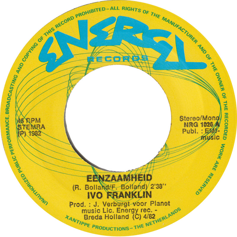 Ivo Franklin - Eenzaamheid 39228 Vinyl Singles Vinyl Goed / Hoes Generic