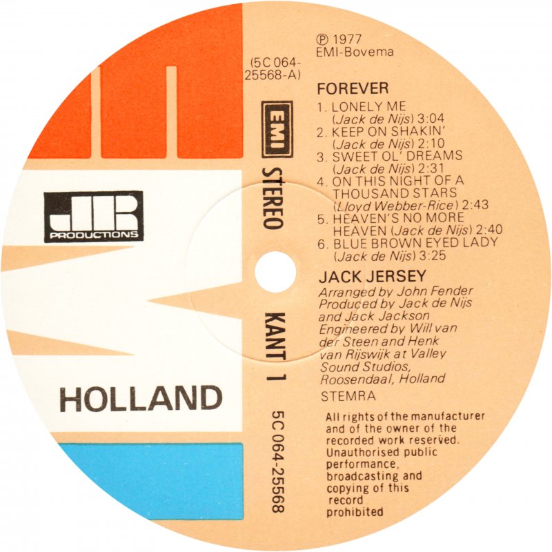 Jack Jersey - Forever (LP) 48340 Vinyl LP JUKEBOXSINGLES.NL   